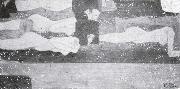 Egon Schiele Water sprites i oil painting